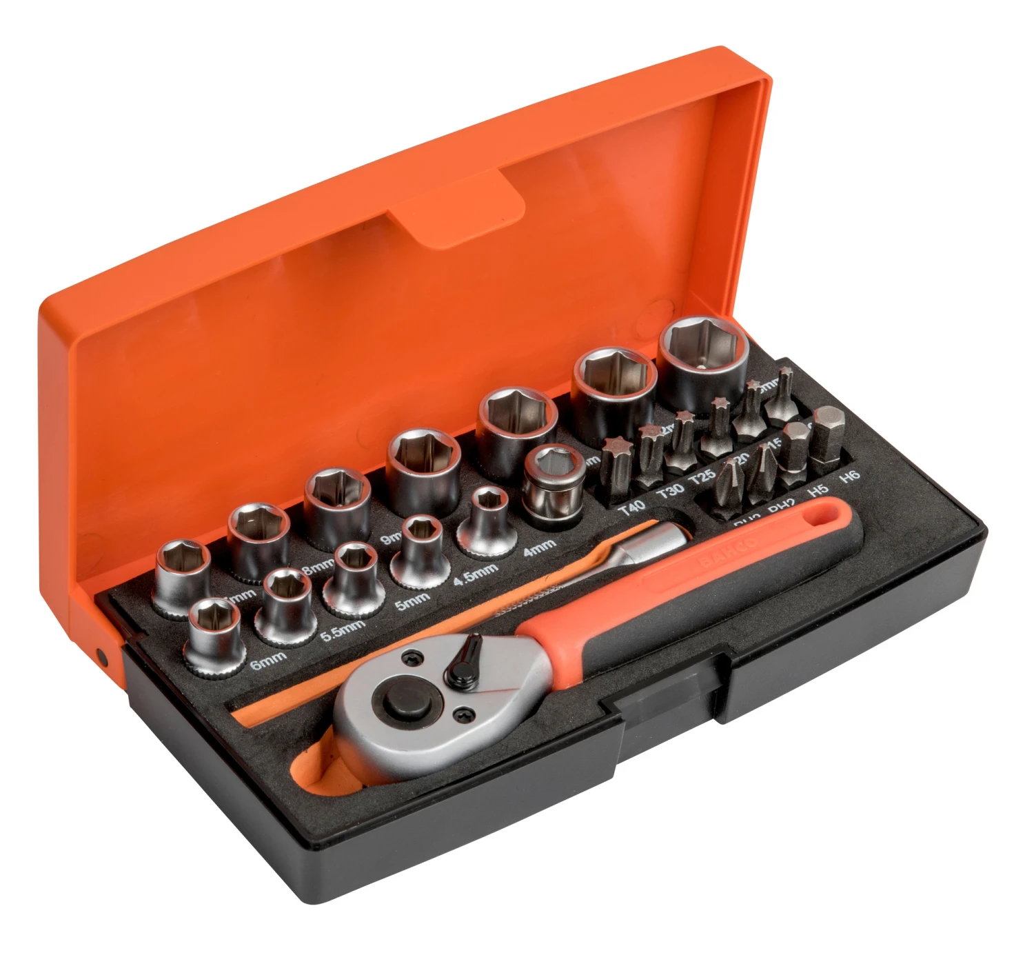Bahco Mini Topnøglesæt SL25 1/4" 25 Dele 1 Bahco Mini Topnøglesæt SL25 1/4" 25 Dele