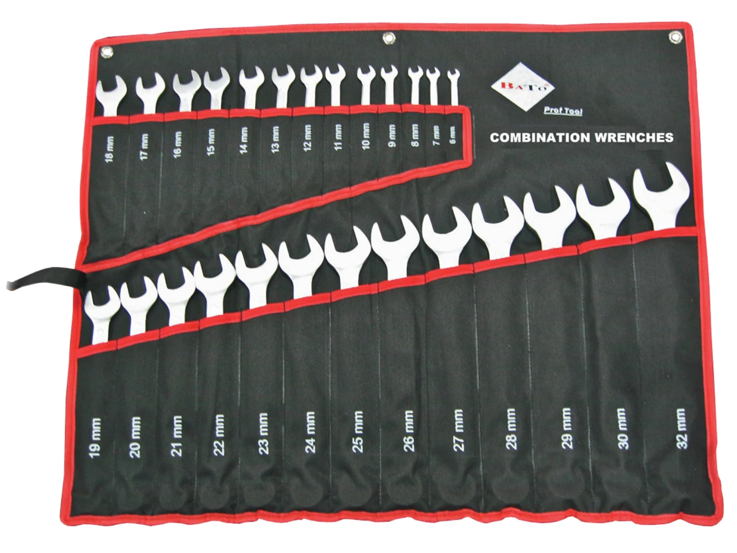 Bato Ringgaffelnøglesæt 6-32mm, 26 Dele 1 Bato Ringgaffelnøglesæt 6-32mm, 26 Dele