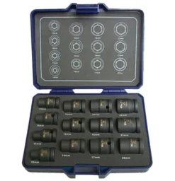 Bato Slagtoppesæt 1/2" X 10-22 Mm Kort, 13 Dele