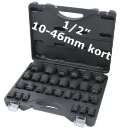 Bato Slagtoppesæt 1/2" X 10-46 Mm Kort, 29 Dele