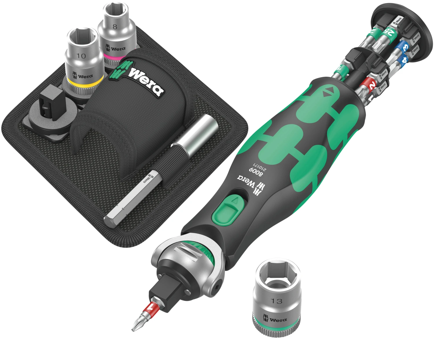 Wera Bitsskruetrækker 8009 Zyklop Pocket Set 2, 18 Dele 1 Wera Bitsskruetrækker 8009 Zyklop Pocket Set 2, 18 Dele