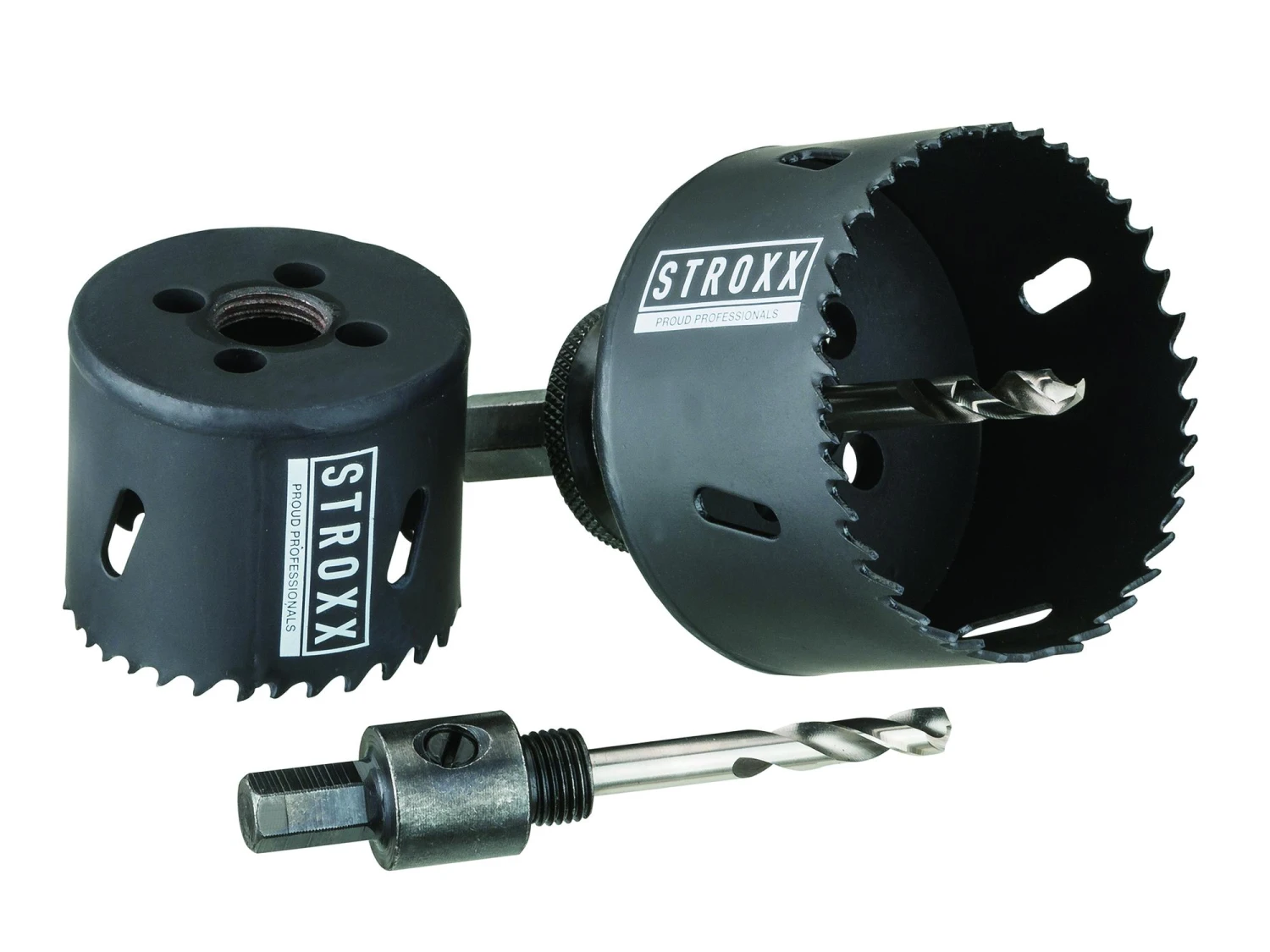 STROXX Hulsavsæt HSS Bimetal 13 Dele 19-83mm - Elektriker 1 STROXX Hulsavsæt HSS Bimetal 13 Dele 19-83mm - Elektriker