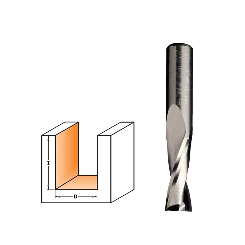 CMT Overfræserbor HM 2x45mm K6 1 CMT Overfræserbor HM 2x45mm K6