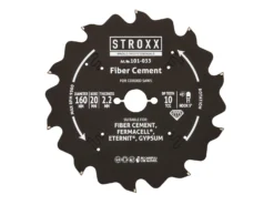STROXX Rundsavklinge Ø160x2,2x20mm Z10 T/eternit, Fibercement Mm