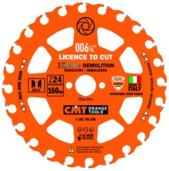 CMT Rundsavklinge Ø165x1,8x20mm Z24 Demolition