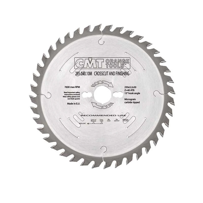 CMT Rundsavklinge Ø160x2,6x20mm Z12w 1 CMT Rundsavklinge Ø160x2,6x20mm Z12w