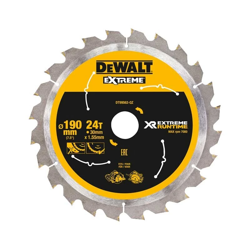 DeWALT Rundsavklinge 165x1,76x20mm Z24 Træ, Flexvolt 1 DeWALT Rundsavklinge 165x1,76x20mm Z24 Træ, Flexvolt