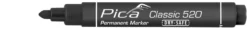 Pica Speedmarker/tusch Sort 1-4mm, Rund Spids