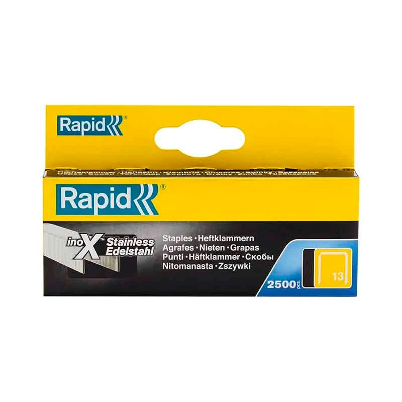 Rapid Hæfteklammer RS 6mm 13/6, Pk á 2500 Stk 1 Rapid Hæfteklammer RS 6mm 13/6, Pk á 2500 Stk