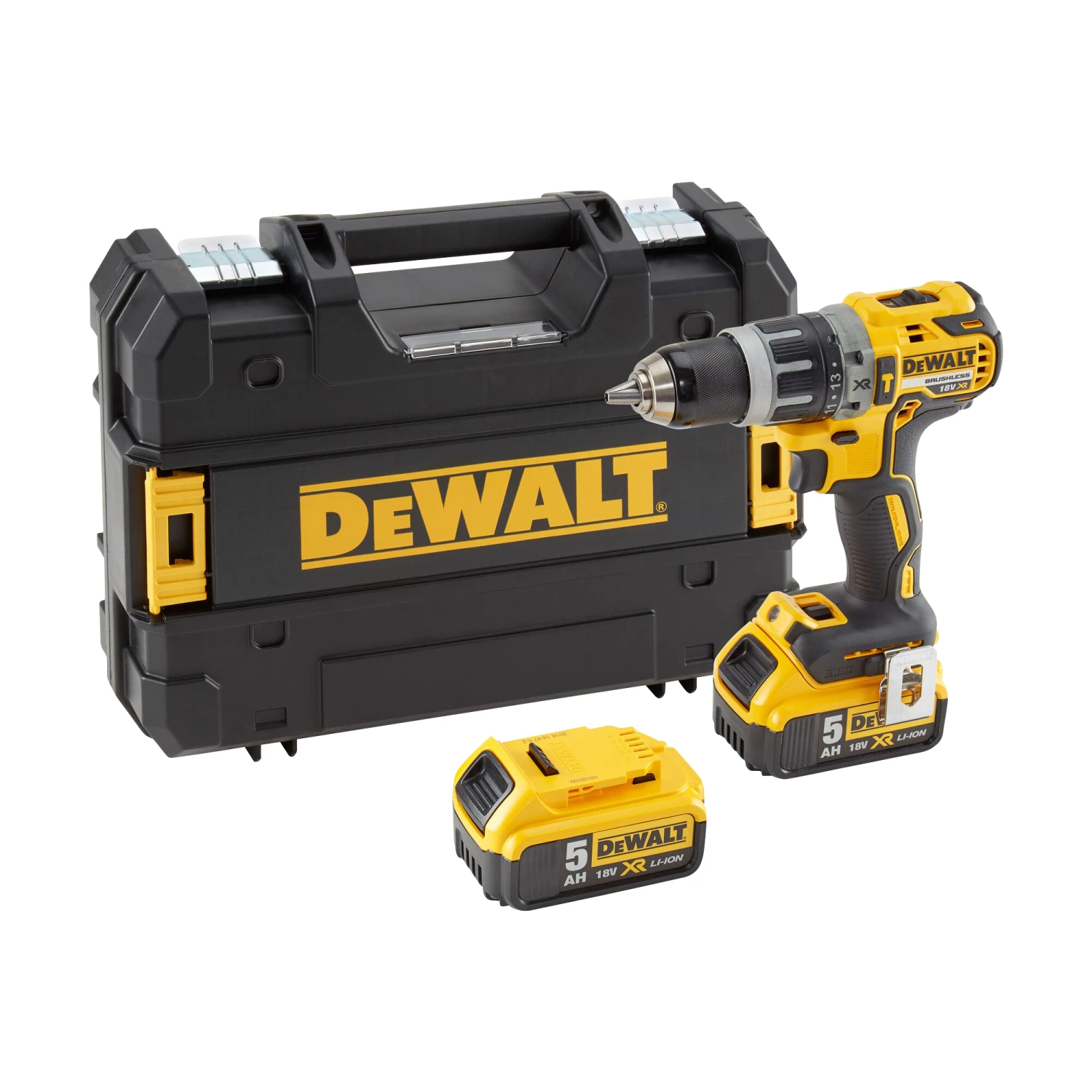 DeWALT Slagskruemaskine 18 V XR DCD796P2 5,0 Ah Kulløs 2 DeWALT Slagskruemaskine 18 V XR DCD796P2 5,0 Ah Kulløs - Billede 2