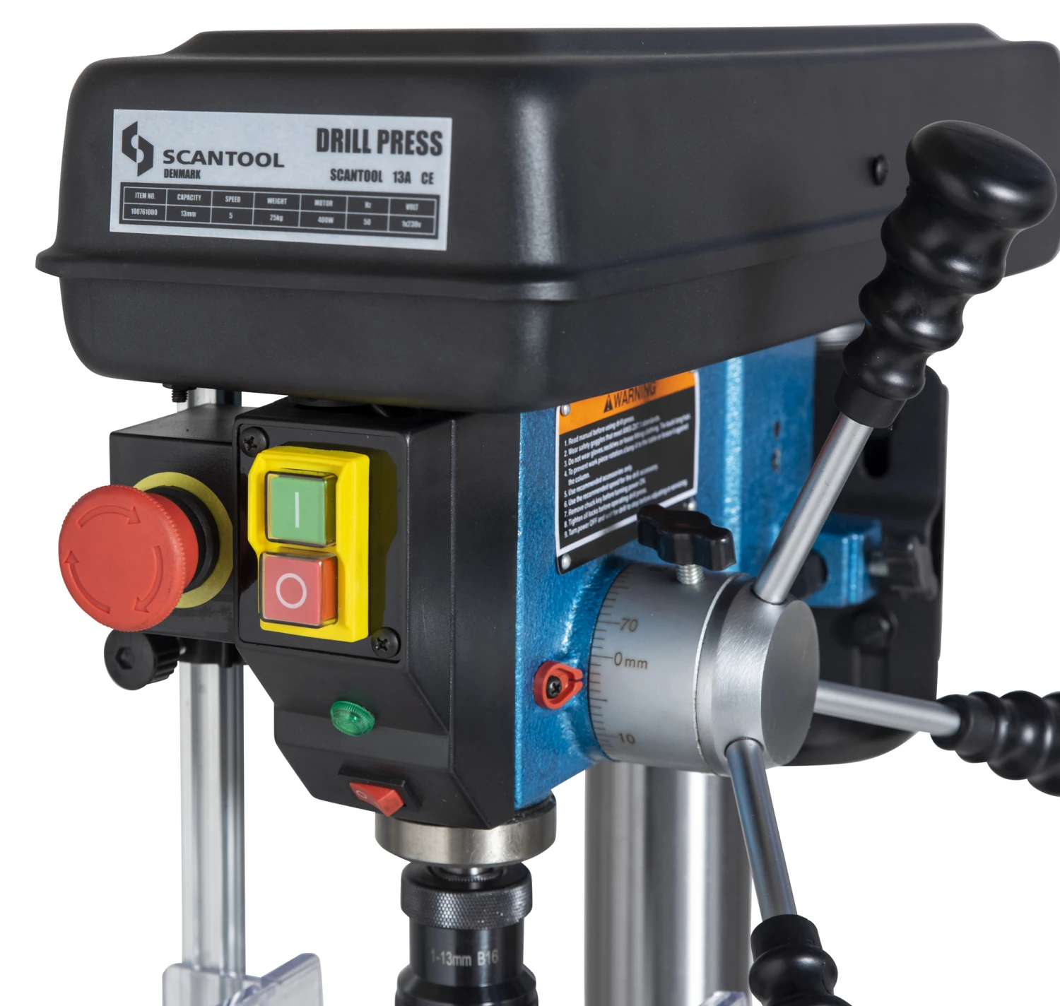 Scantool Bænkboremaskine 13A, 400 W, 230 V