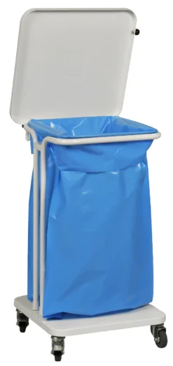 Sækko-Boy Affaldsstativ Hvid M/soft Close Låg 40 L