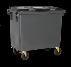 Affaldsbeholder M/låg Antracitgrå, 660 L