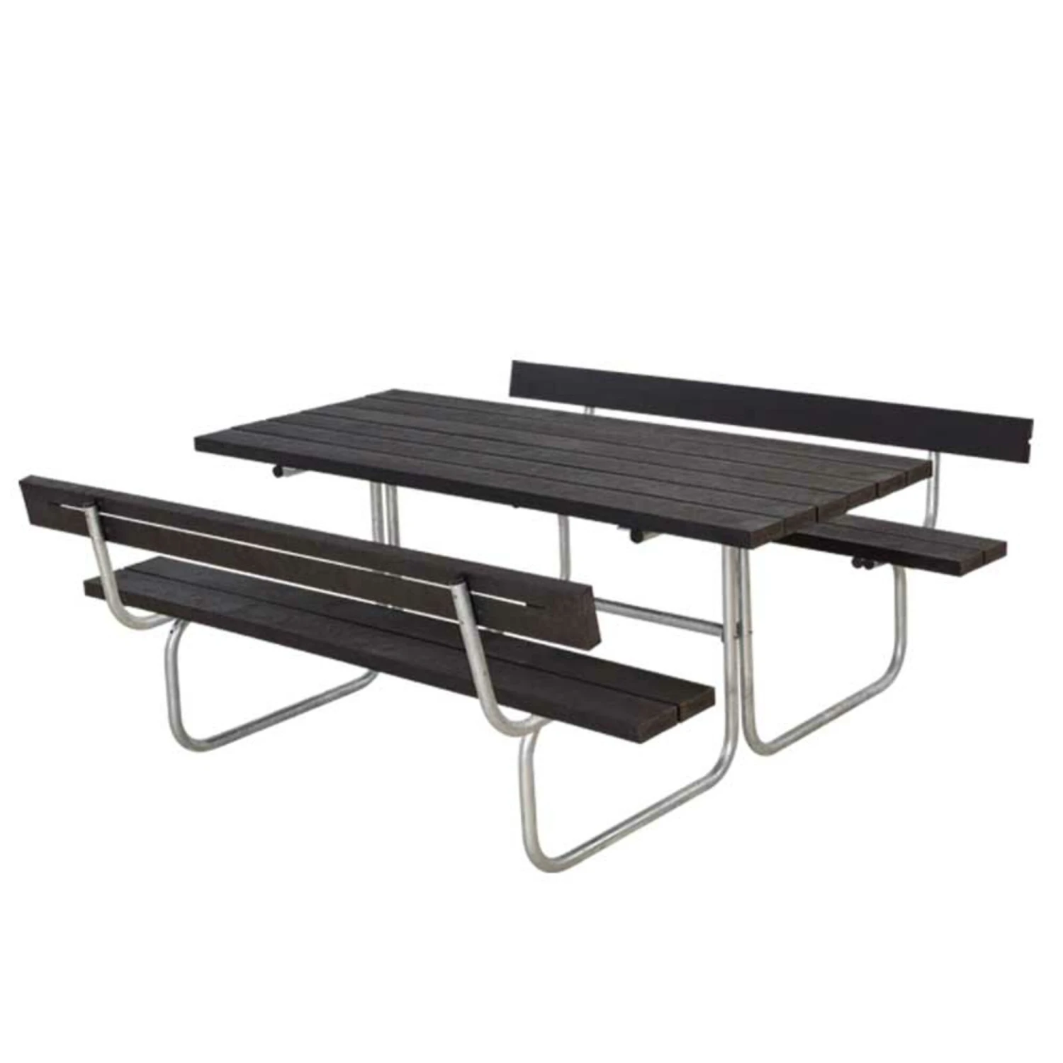 Plus Bord/bænkesæt Classic 177cm Genbrugsplast , Inkl. Ryglæn 1 Plus Bord/bænkesæt Classic 177cm Genbrugsplast , Inkl. Ryglæn