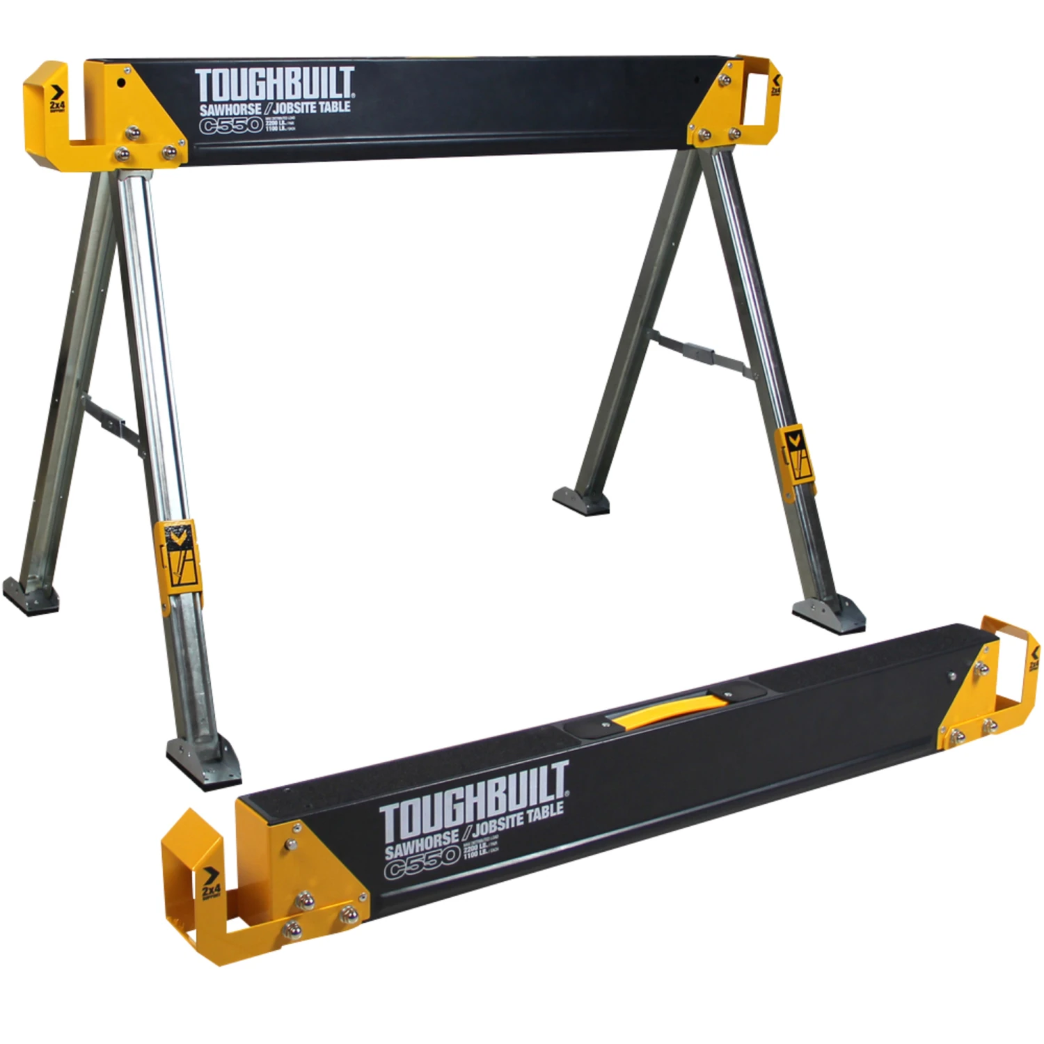 ToughBuilt Foldebuk C550-2, Sæt á 2 Stk. 1 ToughBuilt Foldebuk C550-2, Sæt á 2 Stk.