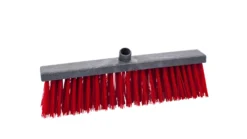 Roliba Gadekost Plast M/røde Børster, 45cm