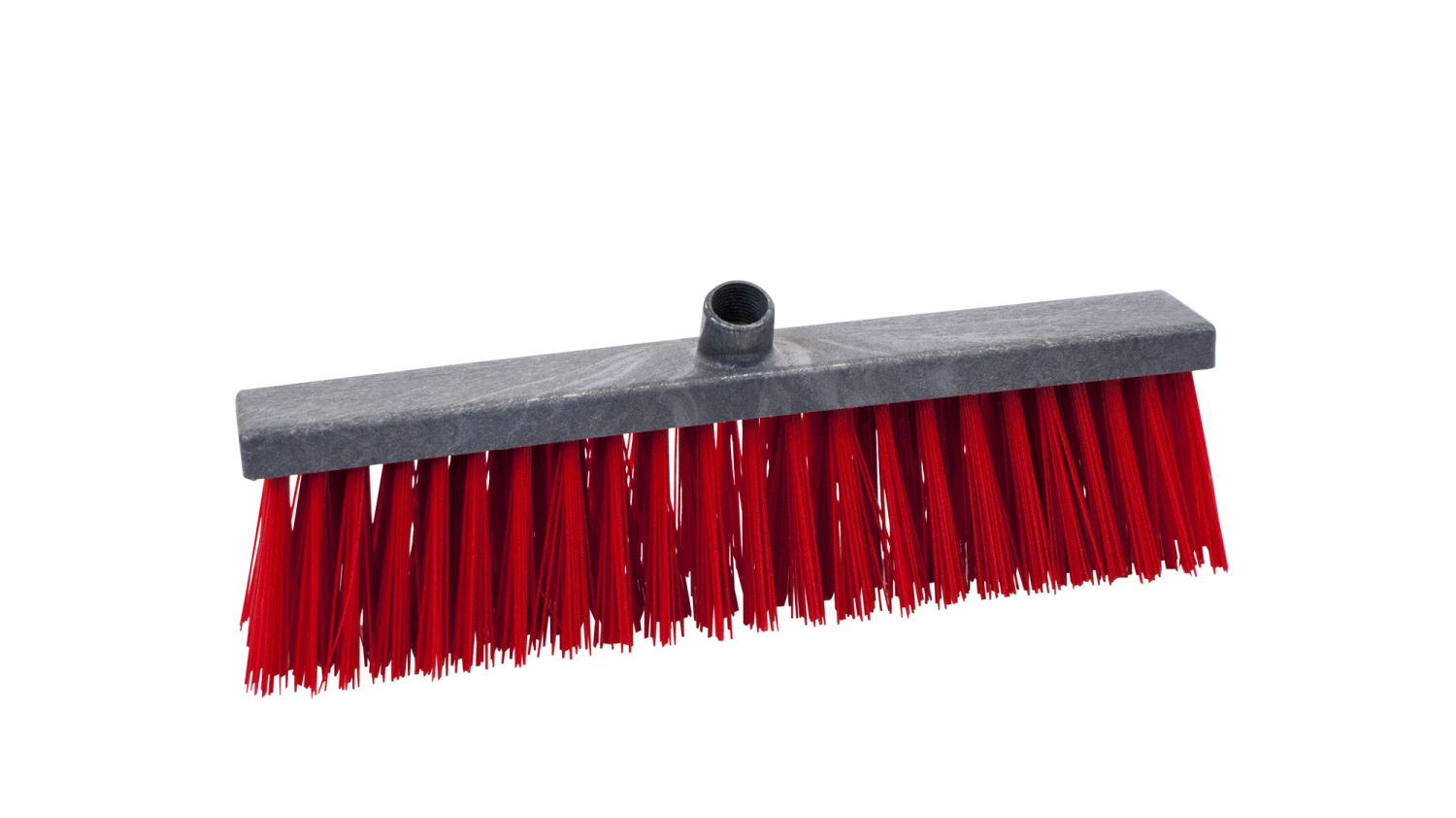 Roliba Gadekost Plast M/røde Børster, 45cm